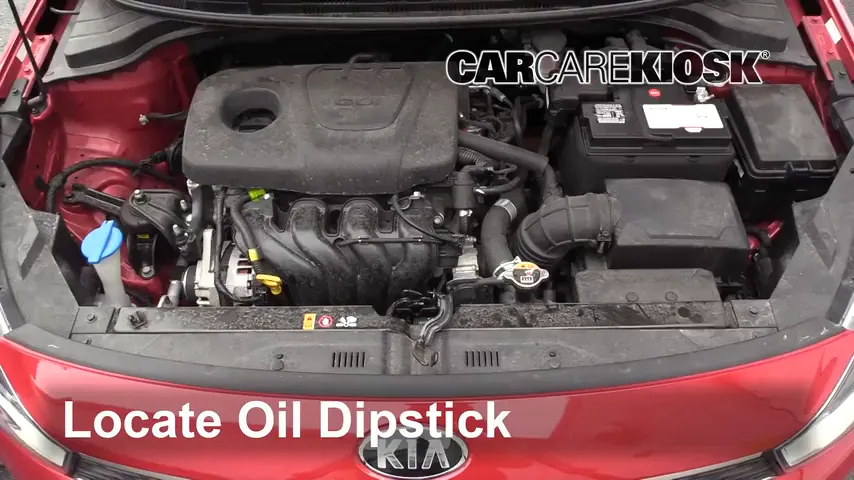 2018 Kia Rio S 1.6L 4 Cyl. Sedan Oil Check Oil Level